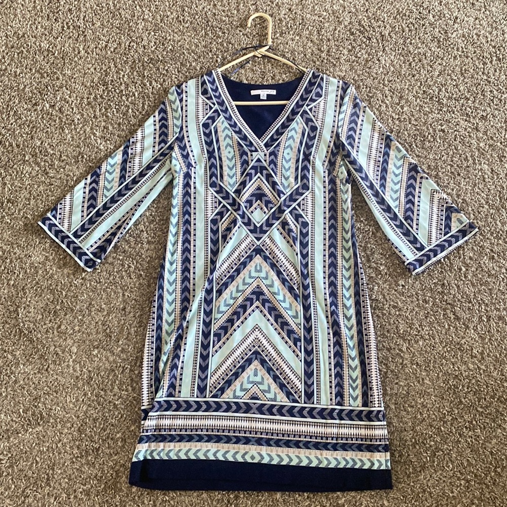 Geometric patterned dress